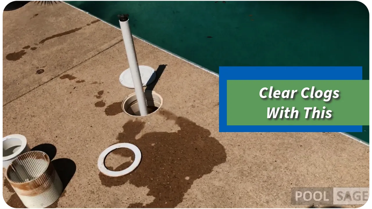 Clearing Clog with Vacuum Pipe